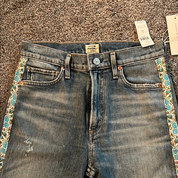 Citizens Of Humanity Demy Cropped Flare Denim Jeans size 25 NWT - Picture 2 of 7